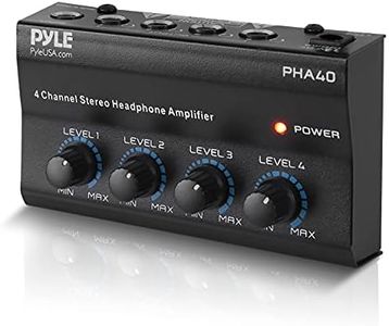 Pyle-Pro PHA40 4-Channel Stereo Headphone Amplifier