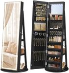 SONGMICS LED Jewelry Cabinet Standi