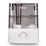 Levoit Humidifier for Bedroom Large Room, 6L Top Fill Cool Mist Humidifiers Plants, Baby, Lasts Up to 60h, Easy Use and Clean, Quiet Operation, Automatic Shut-Off, Grey(Classic 300)