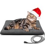 Kiroto Outdoor Heating Pad for Cats, Pet Heating Pad for Cats Outside, Waterproof Cat Warming Pad, Heated Cat Bed Safe Electric Heating Pad for Cat House, Feral Cat Heating Pad, 20" x 16"