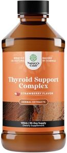 High Absorption Thyroid Support Supplement - Vegan Liquid Iodine Supplements for Thyroid Support for Women and Men with Myo-Inositol Selenium and Stinging Nettle for Enhanced Energy and Focus