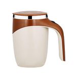 ALEOHALTER Mixing Coffee Mug Self Stirring Mug, Automatic Magnetic Stirring Coffee Mug Stainless Steel Cup Hot Drink Mixer for Hot Cocoa,Chocolate,Mocha,Matcha,Milo(Coffee)