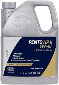 Pentosin 8042206 Pento High Performance II 5W-40 Full Synthetic Motor Oil for Four-Season Use; 5 Liter Jug