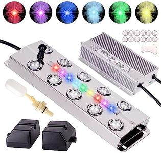 ZHEQOGZH Ultrasonic Fogger 10 Head Ultrasonic Mist Maker Fogger Pond Mister Fogger with Float for Halloween Decorations Aquarium Fish Tank Terrarium Greenhouse Plants Fountain, 19.8 lb/h (9000ml/h)