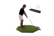 Dura-Pro Commercial Octagon Golf Mat Premium Turf. Includes Golf Tray and 3 Rubber Tees. Practice Hitting/Chipping Home Use, As Seen On The Golf Channel TV (5x5 Feet) Ball Tray Ships 3-5 Weeks Later