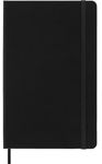 Moleskine Classic Dotted Paper Notebook, Hard Cover and Elastic Closure Journal, Color Black, Size Large 13 x 21 cm, 240 Pages