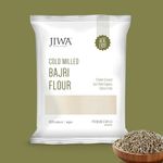 JIWA healthy by nature Cold Pressed Organic Bajri Flour / Atta|Soft Fluffy Rotis|Chakki Ground Pearl Millet Flour|Naturally Gluten Free|100% Natural Bajra|1 Kg