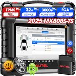 Autel MaxiCheck MX808S-TS Diagnostic Scanner: 2025 Same as MX900-TS TS900, Up of MaxiCOM MK808S-TS MK808Z-TS Upgrade of MK808S MX808S, Top TPMS Programming Tool, 3000+ Active Test, 28+ Service, OS11