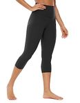 CRZ YOGA Womens Butterluxe High Waisted Lounge Legging 19 Inches - Workout Leggings Buttery Soft Capris Yoga Pants Black Small