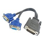 Agile-Shop DMS-59 Pin Male to Dual VGA Female Y Splitter Video Card Adapter Cable