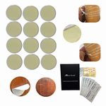 MeetRade Super Strong Replacement Adhesive Stickers Pads Double Sided Tape Disc VHB Removable 1.35 in Dot with Cleaning Pad Can Used for Phone Stand (12pcs)