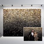 Black Gold Glitter Sequin Backdrop 