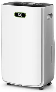 LUDATIDO 5000Sq.Ft Dehumidifier for Basement with Drain Hose, 80 pint Dehumidifiers for Home with Large 6.5L Water Tank 24H Timer 4 Modes Operation Auto Shut-off Portable for Garage