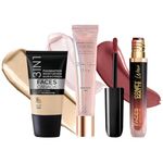 FACESCANADA Celeb Glow Combo | Strobe Cream - Rose Gold, 18ml + Hydra Matte Foundation - Absolute Ivory, 18ml + Comfy Matte Wow - Choco Couture, 3.8ml | Highlighter | Highly Pigmented | Pack of 3