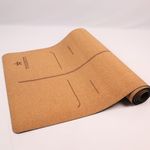 Yogikuti Cork Yoga Mat, Ecofriendly Cork Mat, Anti-Slip & Extra-Grip Yoga Mat, Alignment Pattern, Perfect Mat for Yoga