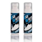 Max White - Premium Shoe Whitener - White Colour Restorer for Sneakers, Canvas & Leather Shoes - by Crease Protect (Pack of 2)