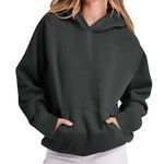 takaeys Lighting Deals Hoodies for Women Trendy Long Sleeve Hooded Sweatshirt Oversized Fleece Pullover 2024 Fall Outfits with Pocket