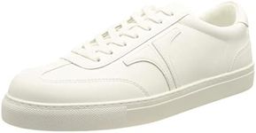 Ted Baker Men's Robertt Retro Leather Sneaker, White, Size 10