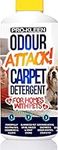 Pro-Kleen Odour Attack Pet Carpet Cleaner 1L - Contains Active Enzymes to Digest Urine Proteins from Dogs Cats Humans, Eliminates Urine, Faeces & Vomit Stains, All Carpet Types,