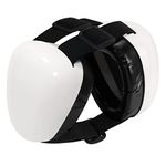 derYEP Dog Earmuffs For Hearing Protection 29dB NRR ear muffs noise protection (XLarge, White)
