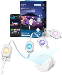 eufy Permanent Outdoor Lights S4, Radar-Activated Light, 200 ft with 72 LEDs, RGB+WW Color Mixing Tech, IP67 Waterproof, AI-Driven Mood Lighting, Matter-Enabled Lights, eufy Camera Compatible