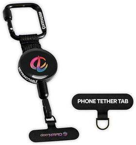 ClutchLoop Anti-Theft Phone Tether - Universal Adhesive Anchor, Retractable Steel Line and Locking Carabiner - Secure for Travel, Festivals, Content Creation & Daily Protection.