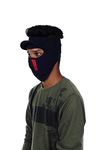 H International Unisex Ninja Cap Face Balaclava Mask -(blueredblack)