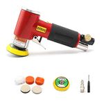 2'' 3'' Mini Da Orbital Air Sander Dual Action Polisher with 2'' Polishing Pads Sponge Waxing Buffing Kit