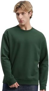 Mega Tshop Basic Crewneck Sweatshirt Heavyweight Fleece 12.3 oz. Cotton Blend Winter Warm Pullover for Men Women Unisex Scarab XL