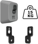 Mars Outpost Speaker Wall Mount Brackets - Slim Satellite Design, Universally Compatible for Bose & Most Brands, Heavy Duty Holds 33 lbs, Industrial Metal, M5 M6 UNC 1/4-20 Screws (2 Pack, Black)