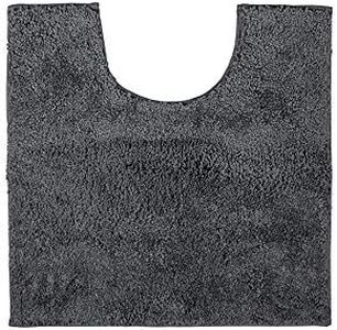 Bambury Microplush Bath Mat (Contour Mat) Contour Bath Mat, Pewter