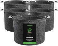 VIVOSUN 5-Pack 5 Gallon Grow Bags, 