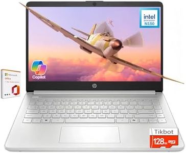HP Stream 14" Back to School Laptop, Intel N150 Processor (Beats i3-1115G4), Copilot AI 1 Year Microsoft 365, 4GB RAM, 128GB UFS + 128GB Portable SSD to USB, Fast Charge, Wi-Fi