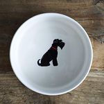 Sweet William Schnauzer (Black) Small Dog Bowl