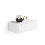 Mobili Fiver, Riccardo Wall bedside table, Matt White, Made In Italy