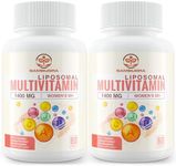 Liposomal Multivitamin for Women 50+ - Women Daily Multivitamin with 33 Ingredients, CoQ10, Vitamins C, B, D, E for Cardiovascular & Bone Health Support - 33-in-1 Multivitamin (120 Capsules)