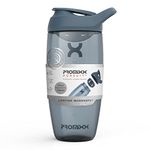 Promixx Pursuit Protein Shaker Bottle - Premium Shaker for Protein Shakes - Lifetime Durability, Leakproof, Odourless - 700ml / 24oz (Midnight Blue)