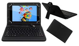 ACM USB Keyboard Case Compatible with Digiflip Xt811 Tablet Cover Stand Study Gaming Direct Plug & Play - Black