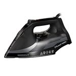 Russell Hobbs Diamond Elite Steam Iron, Black Diamond soleplate, 220g Steam Shot, 50g Continuous steam, 350ml Water Tank, Anti-calc & Anti-drip function, Vertical Steam, 3m Cord, 3100W, 27000