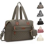 Pritent Diaper Bag Tote - Diaper Baby Bags with Pacifier Case, Shoulder Straps, Stroller Clips, Waterproof Large Mommy Bag Maternity Bag Travel Baby Bag for Mom and Dad, khaki