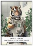 Maise & Rose Tiger Sitting On Toile