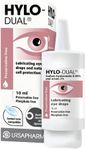 HYLO Dual - Preservative Free Eyedrops - Contains 0.05% Sodium Hyaluronate and 2% Ectoin - Moisturises Dry Eyes and Reduces Allergic Symptoms - 10ml
