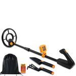 Metal Detector for Kids, IP68 Waterproof Kids Metal Detector Professional High Accuracy with LCD Display, Adjustable Metal Detectors Toys for Kid Boys Girls Lightweight Gold Detector (Orange)