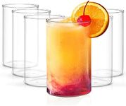 Borosil Drinking Glasses, 10 Oz, Set of 6, BPA Free, Water Glasses for 6, Clear Lightweight & Durable Borosilicate Glass, Odor Resistant, Dishwasher Safe, Glasses for Juice, Beer, Wine & Cocktails