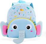 Mayatra's Toddler Backpack,Waterproof Schoolbag Lunch Backpack,Cute Animal Cartoon Schoolbag Backpack for Girls,Boys.(Multicolor) (Blue Elephant)