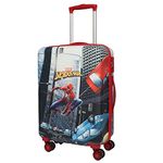 NOVEX Marvel Spider-Man Kids Trolley Bags for Travel | Red, 22-Inch Polycarbonate Carry-on | Kid Spinner Luggage/Suitcase with 4 Wheel - 360° Rotating | Unique Bags for Boy Kids, Easy to Carry