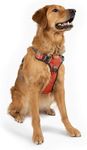 Embark Adventure Dog Harness, No Pull Dog Harness with 2 Leash Clips, Dog Harness for Large Dogs No Pull. Front & Back with Control Handle, Adjustable Black Dog Vest, Soft & Padded for Comfort