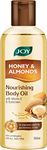 Joy Honey & Almonds Body Oil for Women & Men | Nourishing Body Oil with Vitamin E & Sunscreen for All Skin Types | Daily Use Body Massage Oil After Bath for Moisturizing Dry Skin | Non Sticky - 200ml