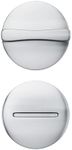 Brixwell 91-130 Concealed Latch Cover and Knob for 1" Steel Door Chrome
