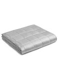 YnM Cooling Weighted Blanket — Oeko-Tex Certified Material with Premium Glass Beads (Light Grey, 80''x87'' 20lbs), 90~160lb Persons Sharing Use on Queen/King Bed | A Duvet Included